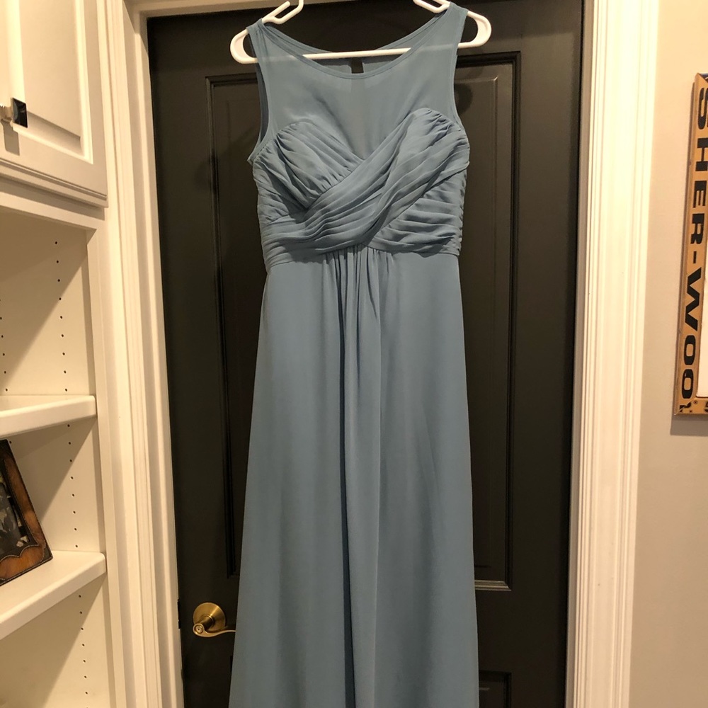 Brideside size 6 dusty blue gown